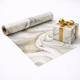 Marble Luxe Gift Wrapping Paper Sheets | Soft Pastel Swirl with Gold Accents | Set 1 | Pack of 25