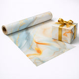 Marble Luxe Gift Wrapping Paper Sheets | Soft Pastel Swirl with Gold Accents | Set 2 | Pack of 25