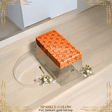 Premium PVC Box with Gold Foil Top|| 3 x 6 x 3 Inches || Pack of 10 || - Bakeyy.com - India - Premium PVC Box with Gold Foil Top|| 3 x 6 x 3 Inches || Pack of 10 || - Orange