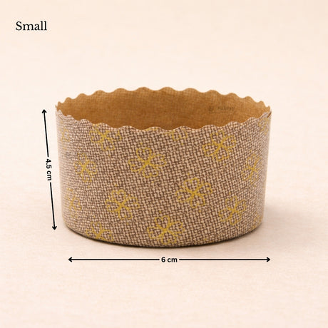 Premium Paper Bake N Serve Mould | Floral Printed Disposable Baking Moulds | Pack of 50