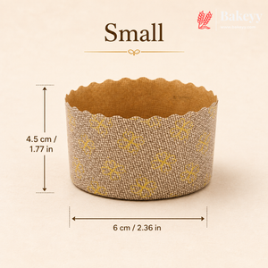 Premium Paper Bake N Serve Mould | Floral Printed Disposable Baking Moulds | Pack of 50