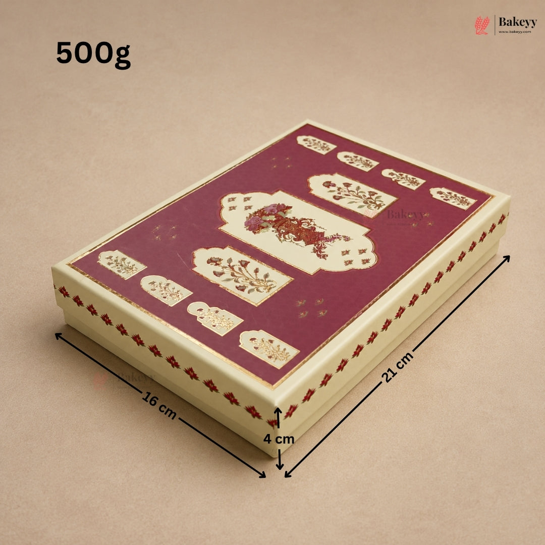 Premium Printed Dry Fruit & Sweets Gift Box | 2 Capacities