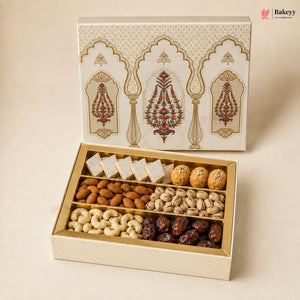 Premium Printed Dry Fruit & Sweets Gift Box | 2 Capacities