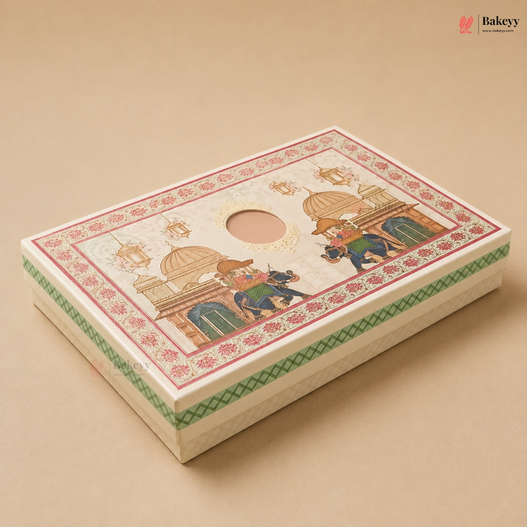 Premium Printed Dry Fruit & Sweets Gift Box | 2 Capacities