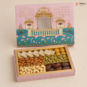 Premium Printed Dry Fruit & Sweets Gift Box | 2 Capacities
