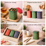 Premium Rectangle Decorative Tin Storage Containers |  Vibrant, Modern Patterns | 1 Piece