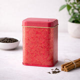 Premium Rectangle Decorative Tin Storage Containers |  Vibrant, Modern Patterns | 1 Piece