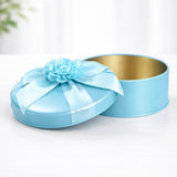 Premium Round Tin Box with Ribbon | Color Options Available | Matte Finish | Multiple Color Options | Pack of 1