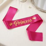 Princess Birthday Party Satin Sash with Elegant Script Lettering | Pack of 1