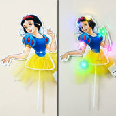PrincessLEDCakeTopperwithNetFabricSkirtMultipleDesignsPackof1_4 - Bakeyy.com