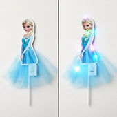 PrincessLEDCakeTopperwithNetFabricSkirtMultipleDesignsPackof1_6 - Bakeyy.com