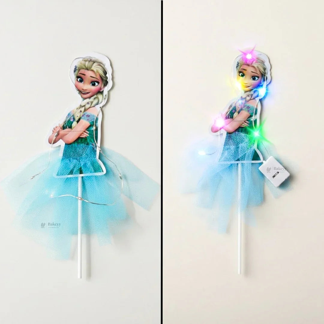 PrincessLEDCakeTopperwithNetFabricSkirtMultipleDesignsPackof1_7 - Bakeyy.com