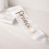 Princess Birthday Party Satin Sash with Elegant Script Lettering | Pack of 1