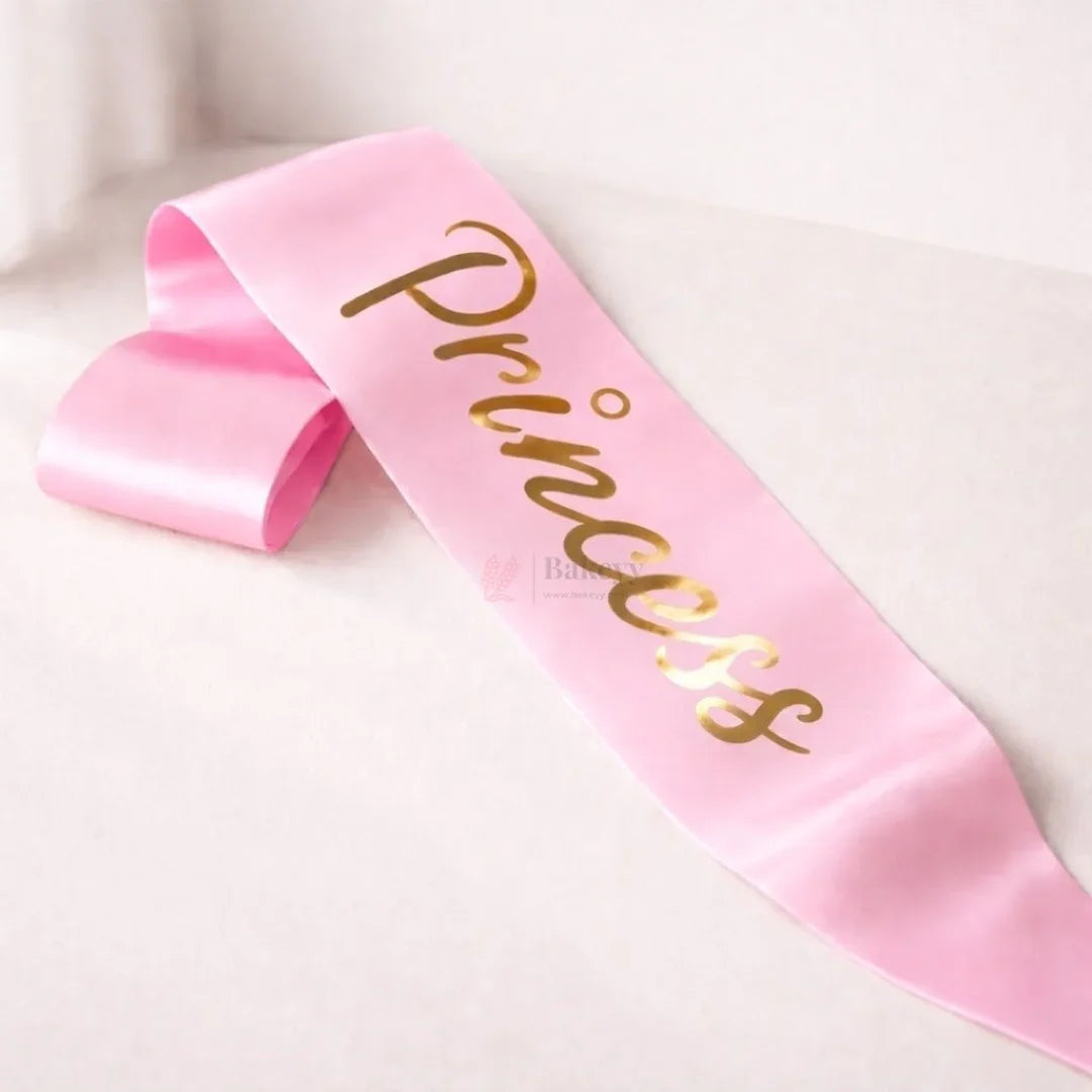 Princess_Birthday_Party_Satin_Sash_with_Elegant_Script_Lettering_13 - Bakeyy.com