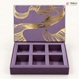 Printed Chocolate Box with Cavity Insert  | 2 Designs | Pack of 1