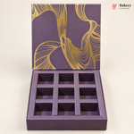 Printed Chocolate Box with Cavity Insert  | 2 Designs | Pack of 1