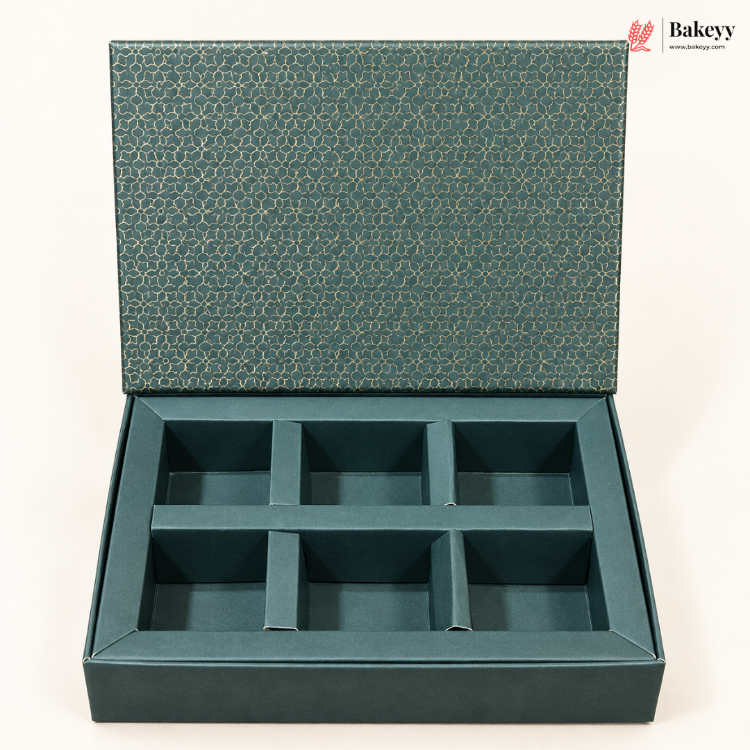 Printed Chocolate Box with Cavity Insert  | 2 Designs | Pack of 1