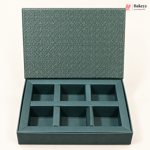 Printed Chocolate Box with Cavity Insert  | 2 Designs | Pack of 1
