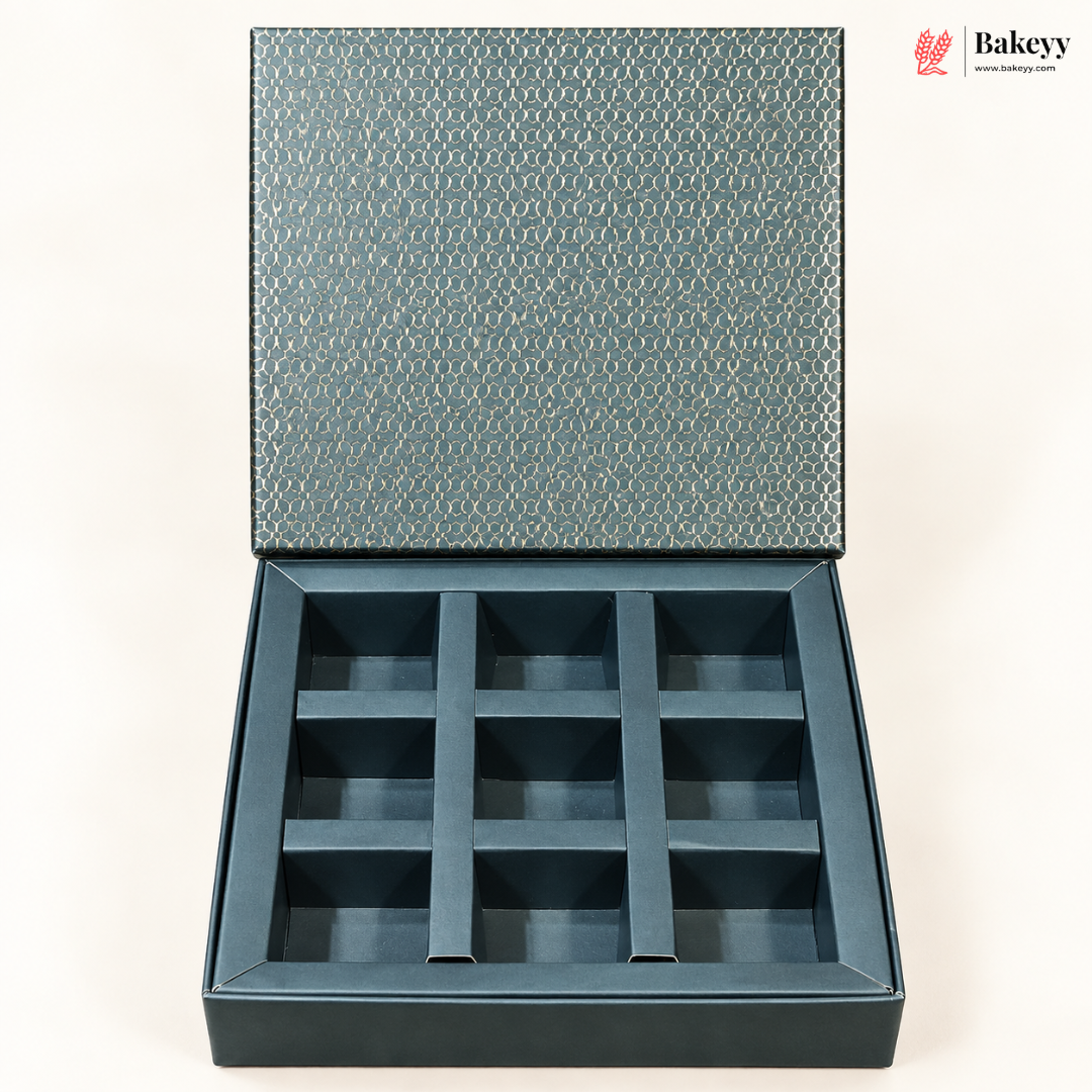 Printed Chocolate Box with Cavity Insert  | 2 Designs | Pack of 1