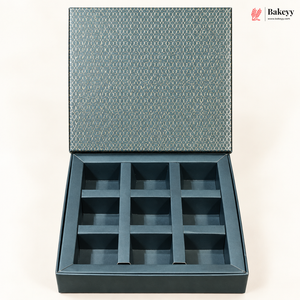 Printed Chocolate Box with Cavity Insert  | 2 Designs | Pack of 1