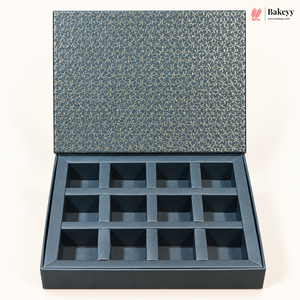 Printed Chocolate Box with Cavity Insert  | 2 Designs | Pack of 1
