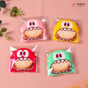 Printed Cookie Pouch with Self-Seal Flap | 3 Designs | Multiple Colours | Pack of 100