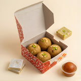 Printed Sweet Box | Decorative Mithai Packaging Box | 3 Designs Available | Pack of