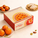 Printed Sweet Box | Decorative Mithai Packaging Box | 3 Designs Available | Pack of