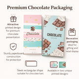 Printed Chocolate Bar Packaging Box | Decorative Chocolate Gift Box | 2 Designs Available | Pack of 50