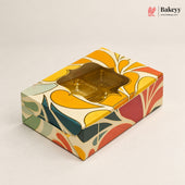 Printed Chocolate Cavity Box with Transparent Window | Pack of 25