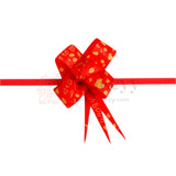 Printed Red | Pull-Up Ribbon Mixed Designs | Pack of 10 - Bakeyy.com - India - Printed Red | Pull-Up Ribbon Mixed Designs | Pack of 10 - Small