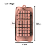 3-Cavity | Choco Chunky Bar Shaped Silicone Chocolate Mould | Non-Stick Baking & Candy Making Tray | 1 Pie