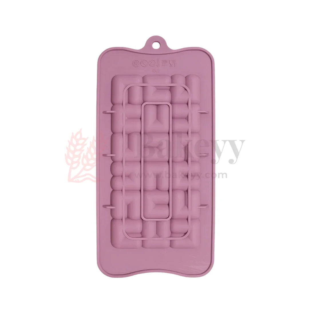 18-Cavity | U-shaped Silicone Chocolate Mould | Non-Stick Baking & Candy Making Tray | 1 Piece