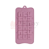 18-Cavity | U-shaped Silicone Chocolate Mould | Non-Stick Baking & Candy Making Tray | 1 Piece