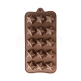 15-Cavity | Star Shaped Silicone Chocolate Mould | Non-Stick Baking & Candy Making Tray | 1 Piece