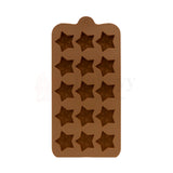 15-Cavity | Star Shaped Silicone Chocolate Mould | Non-Stick Baking & Candy Making Tray | 1 Piece