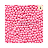 3 | Pink Edible Sprinkle Balls | Sprinkle for Cake, Cupcake, Brownies Decoration