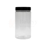 83mm | 1200ml Round PET Jar | Transparent Storage Jar with Clear Black Cap | Pack of 10 - Bakeyy.com - India - 83mm | 1200ml Round PET Jar | Transparent Storage Jar with Clear Black Cap | Pack of 10 - Default Title