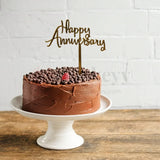 4" inch Happy Anniversary Cake Topper