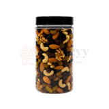 83mm | 1200ml Round PET Jar | Transparent Storage Jar with Clear Black Cap | Pack of 10 - Bakeyy.com - India - 83mm | 1200ml Round PET Jar | Transparent Storage Jar with Clear Black Cap | Pack of 10 - Default Title