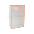 24x10x35cm | Transparent Gift Bag - Pink | Die‑Cut Handle, Waterproof & Stylish Packaging | Pack Of 12 - Bakeyy.com - India - 24x10x35cm | Transparent Gift Bag - Pink | Die‑Cut Handle, Waterproof & Stylish Packaging | Pack Of 12 - Default Title
