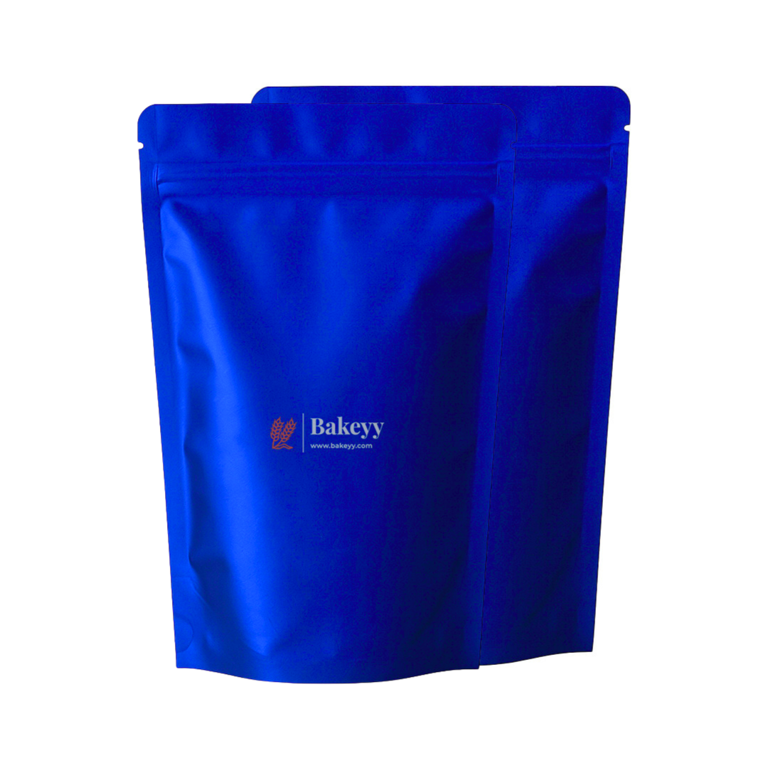 500 gm | 16x23CM | Zip Lock Pouch | Royal Blue Colour Without Window | Standing Pouch | 110 GSM | Pack of 100