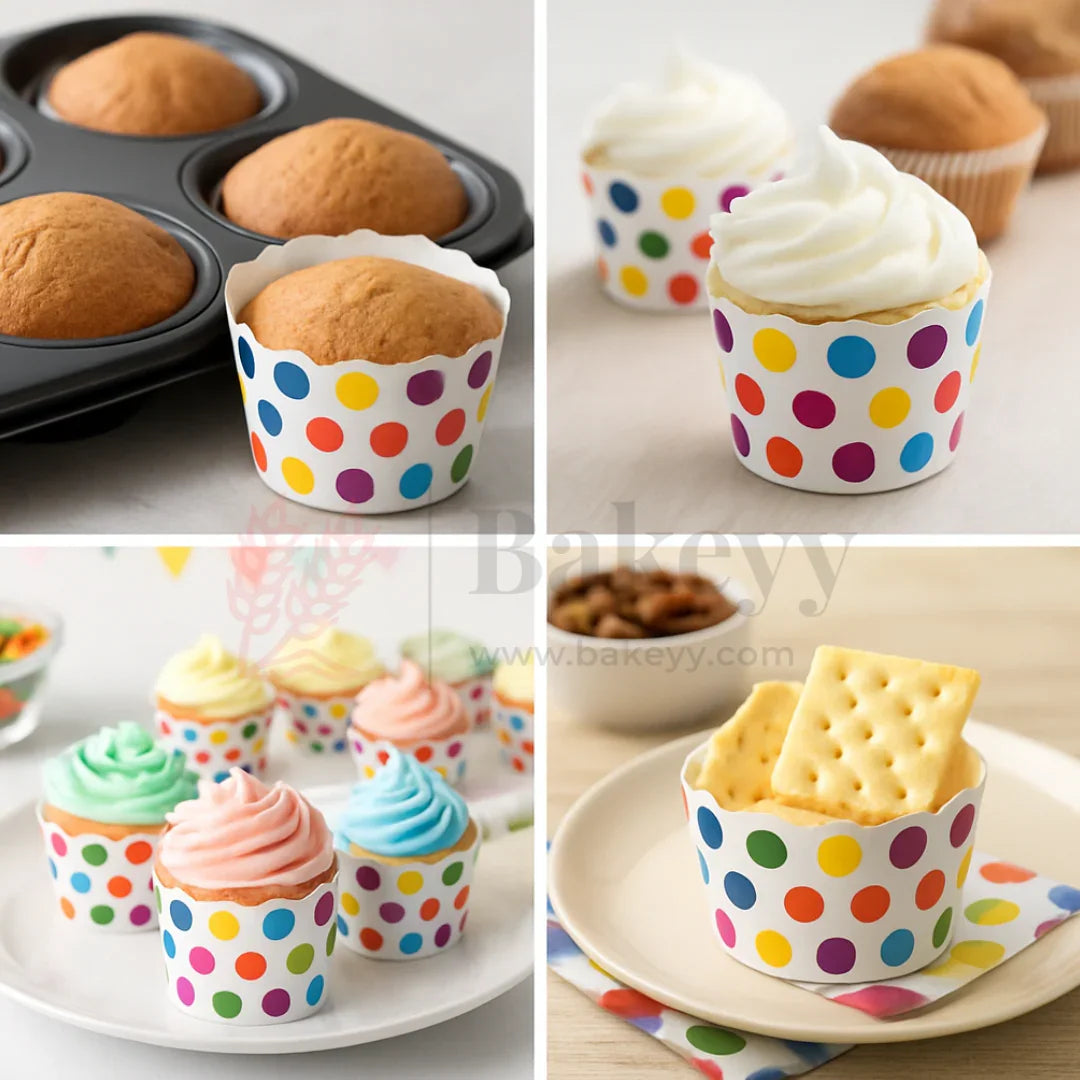 6cm | Polka Dot Muffin Cup | Pack of 50