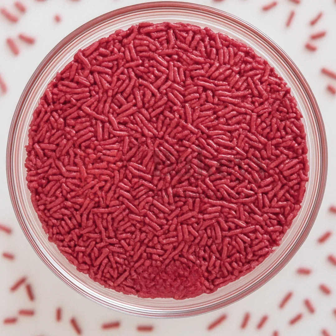 Metallic Red Vermicelli Sprinkles