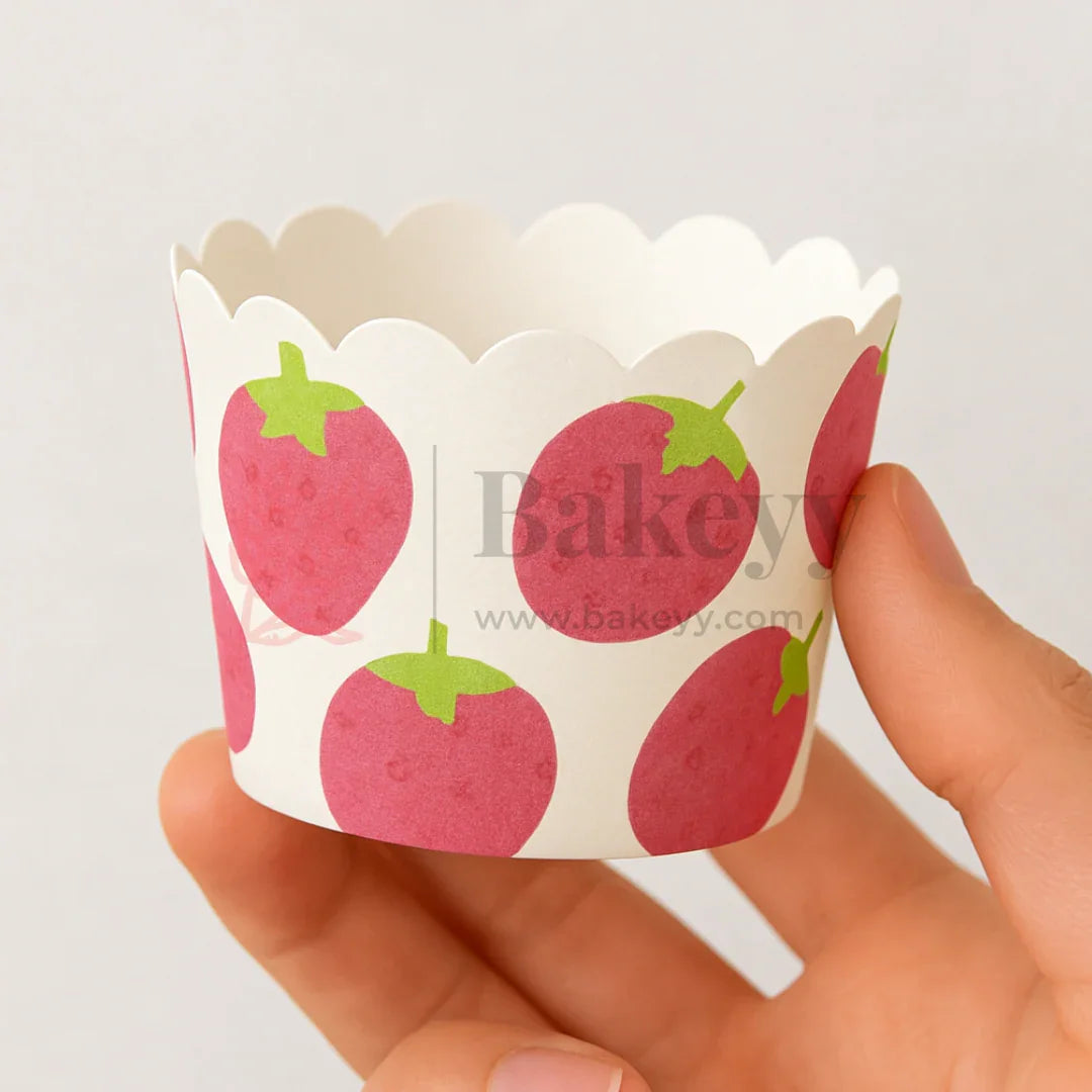 6cm | Strawberry Muffin Cup | Pack Of 50
