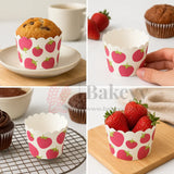 6cm | Strawberry Muffin Cup | Pack Of 50