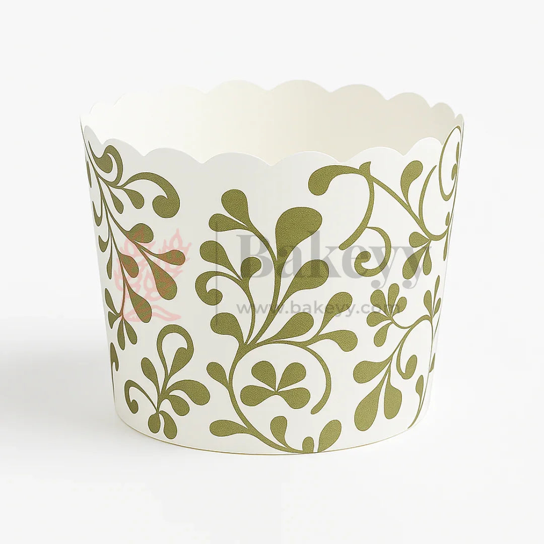5cm | Olive Leaf Vine Muffin Cup | Pack of 50