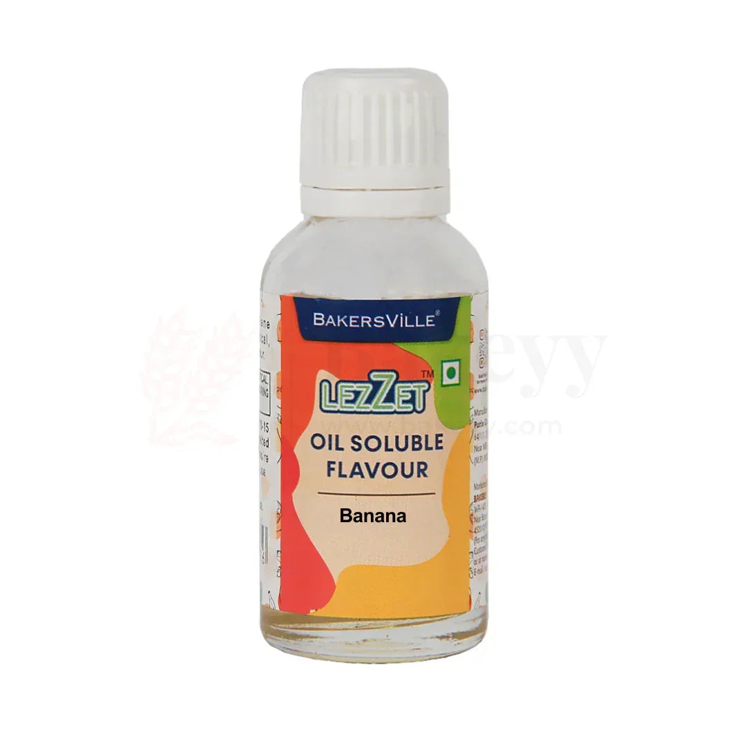 LEZZET Banana Oil Soluble Flavour – 30ml - Bakeyy.com - India - LEZZET Banana Oil Soluble Flavour – 30ml - Default Title