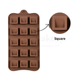 15-Cavity | Square Silicone Chocolate Mould | Non-Stick Baking & Candy Making Tray | 1 Piece