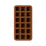 18-Cavity | Gemstone Silicone Chocolate Mould | Non-Stick Jewel Shape for Chocolates, Candies & Crafts | 1 Piece